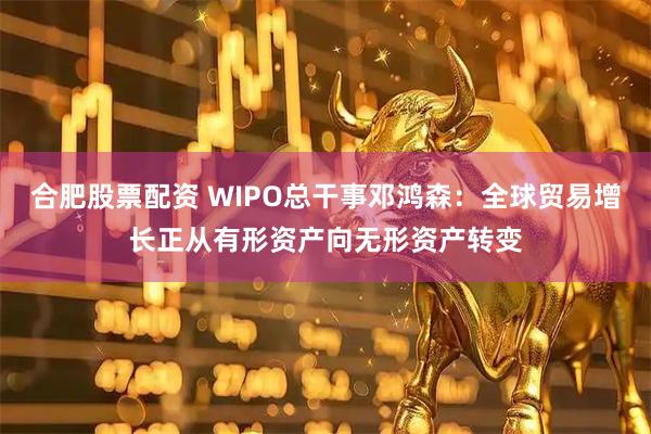 合肥股票配资 WIPO总干事邓鸿森：全球贸易增长正从有形资产向无形资产转变